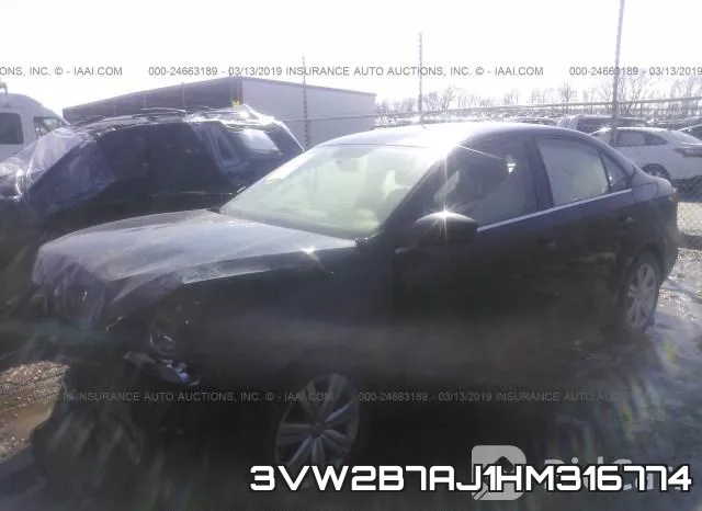 3VW2B7AJ1HM316774 фото 3