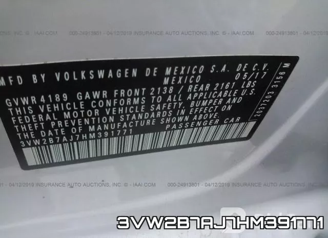 3VW2B7AJ7HM391771 фото 10