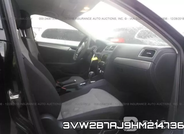 3VW2B7AJ9HM214736 фото 6