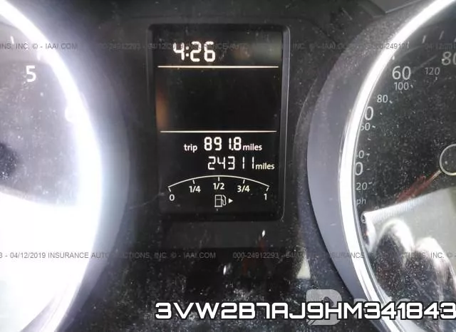 3VW2B7AJ9HM341843 фото 8