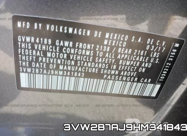 3VW2B7AJ9HM341843 фото 10