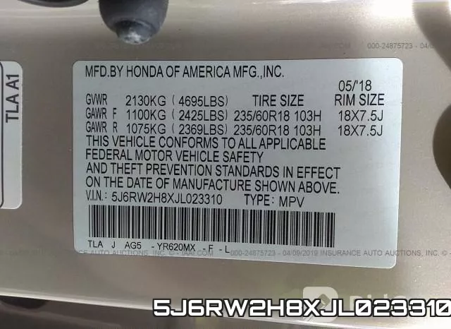 5J6RW2H8XJL023310 фото 10