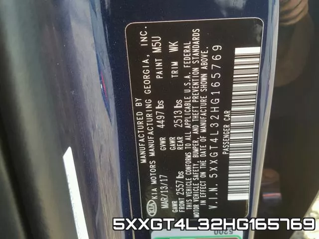 5XXGT4L32HG165769 фото 2