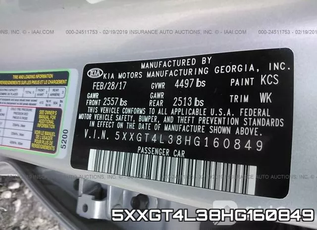 5XXGT4L38HG160849 фото 10