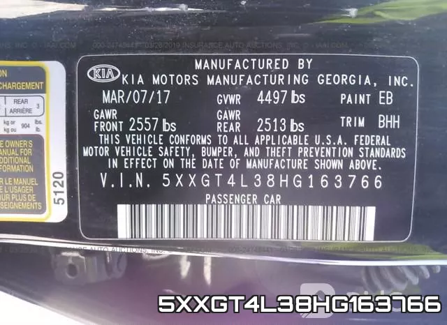 5XXGT4L38HG163766 фото 10