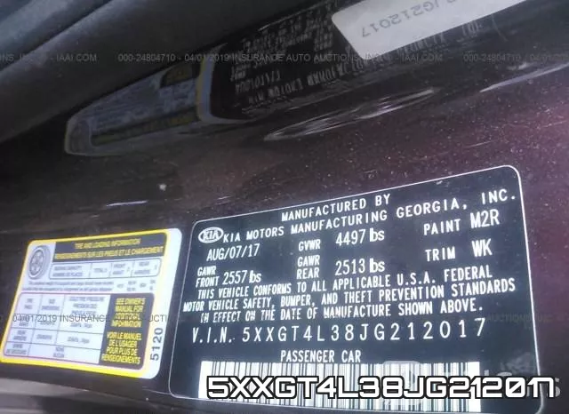 5XXGT4L38JG212017 фото 10