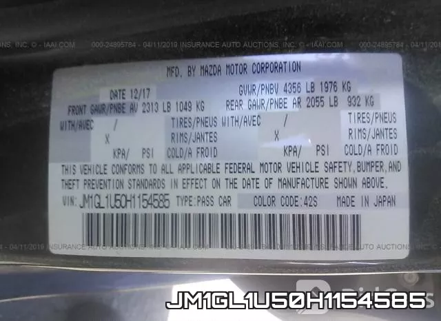 JM1GL1U50H1154585 фото 10