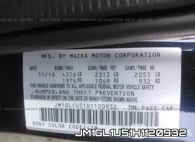 JM1GL1U51H1120932 фото 10