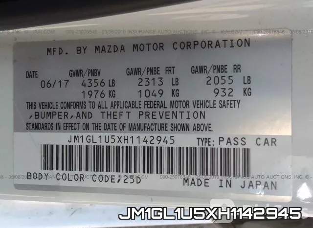 JM1GL1U5XH1142945 фото 10