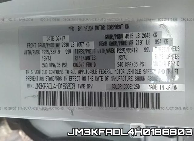 JM3KFADL4H0188803 фото 10