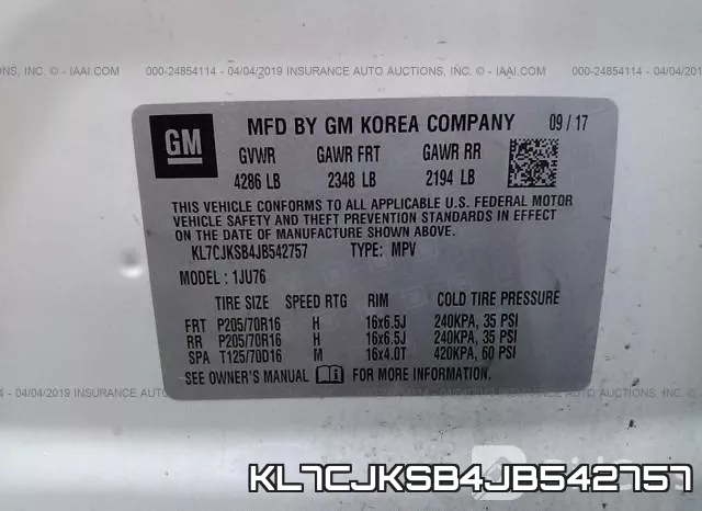 KL7CJKSB4JB542757 фото 10