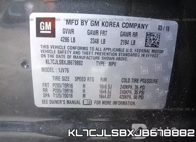 KL7CJLSBXJB678882 фото 10