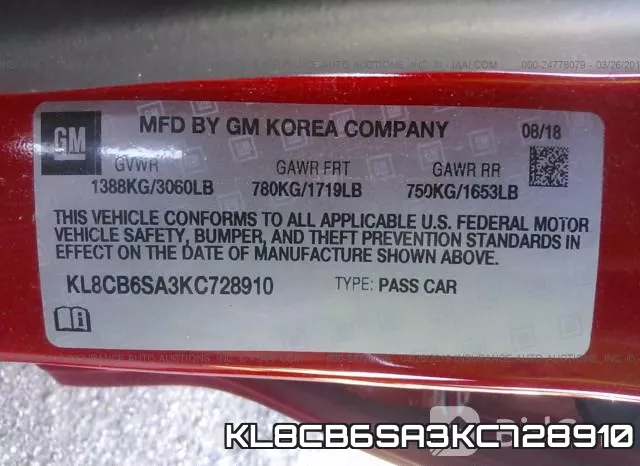 KL8CB6SA3KC728910 фото 10