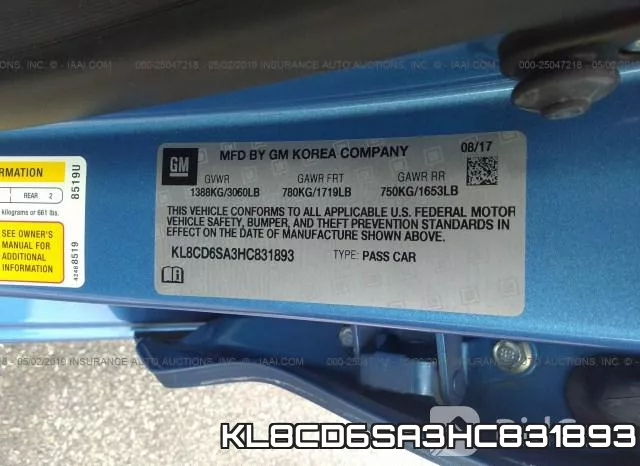KL8CD6SA3HC831893 фото 10