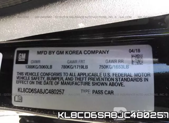 KL8CD6SA8JC480257 фото 10