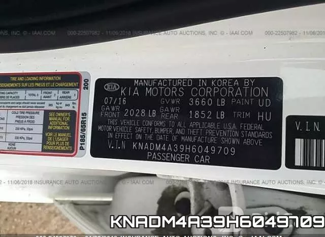 KNADM4A39H6049709 фото 10