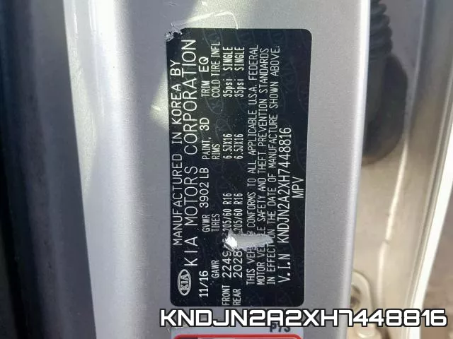 KNDJN2A2XH7448816 фото 2