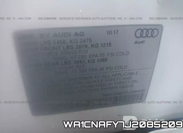 WA1CNAFY7J2085209 фото 10