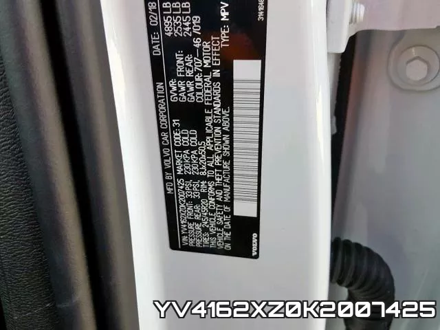 YV4162XZ0K2007425 фото 2