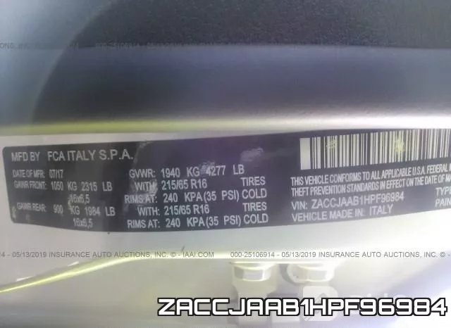 ZACCJAAB1HPF96984 фото 10