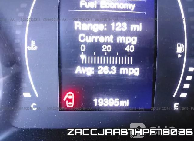 ZACCJAAB7HPF78036 фото 8