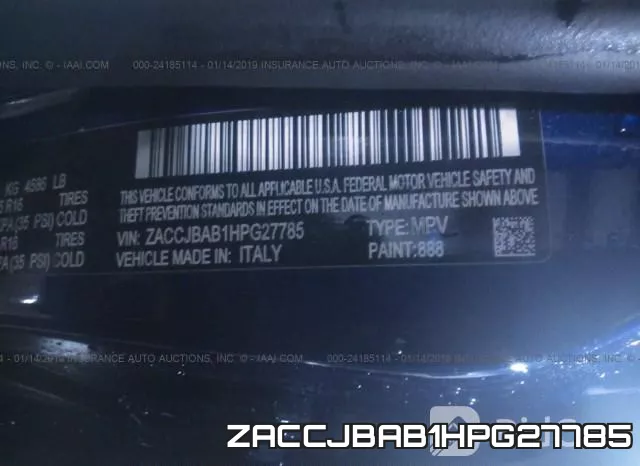 ZACCJBAB1HPG27785 фото 10