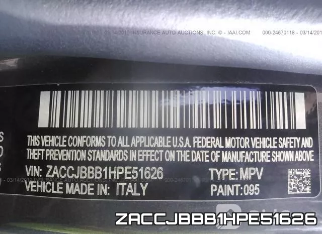 ZACCJBBB1HPE51626 фото 10