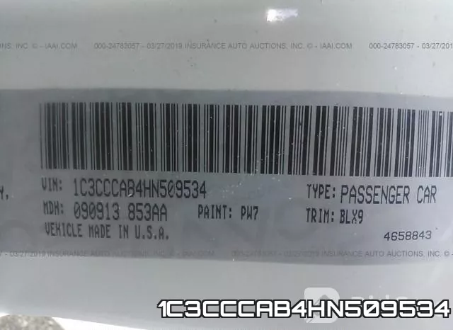 1C3CCCAB4HN509534 фото 10