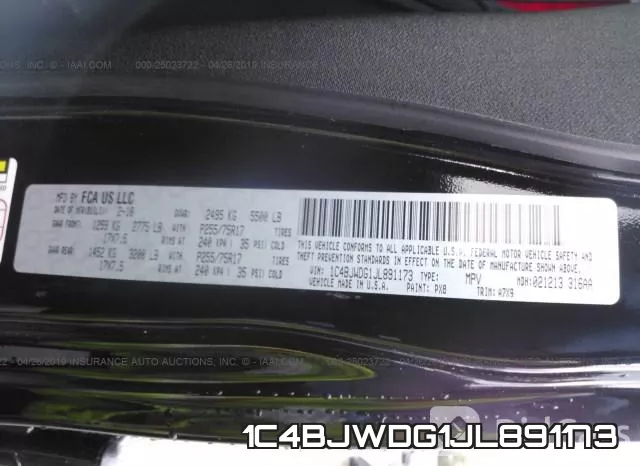 1C4BJWDG1JL891173 фото 10