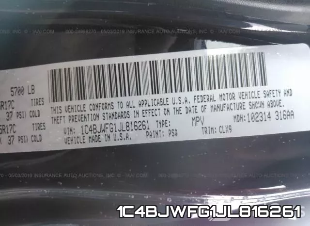 1C4BJWFG1JL816261 фото 10