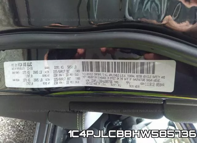 1C4PJLCB8HW585736 фото 10