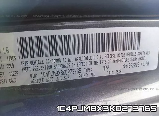 1C4PJMBX3KD273765 фото 10