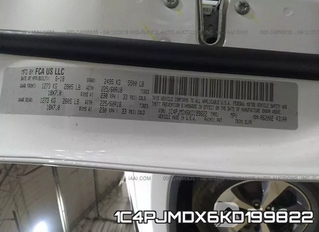 1C4PJMDX6KD199822 фото 10