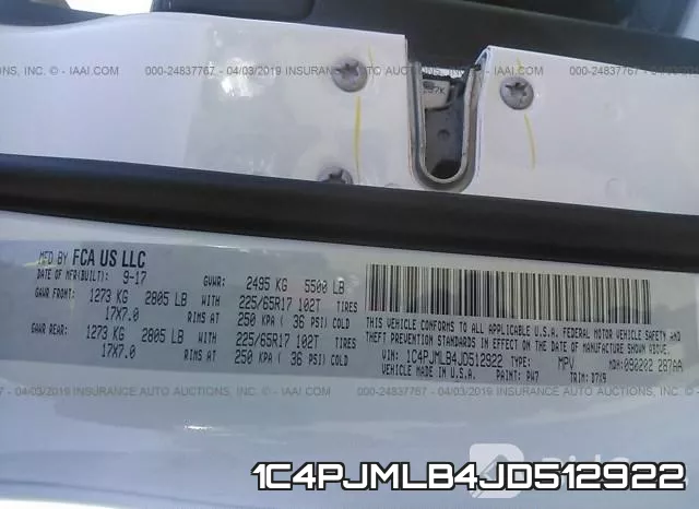 1C4PJMLB4JD512922 фото 10