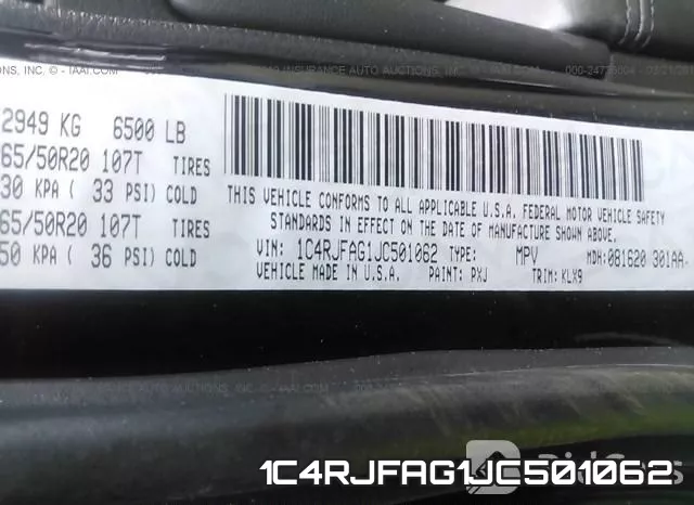 1C4RJFAG1JC501062 фото 10