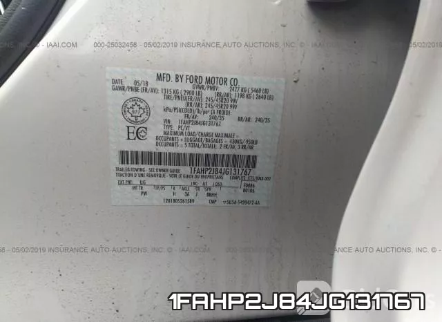 1FAHP2J84JG131767 фото 10