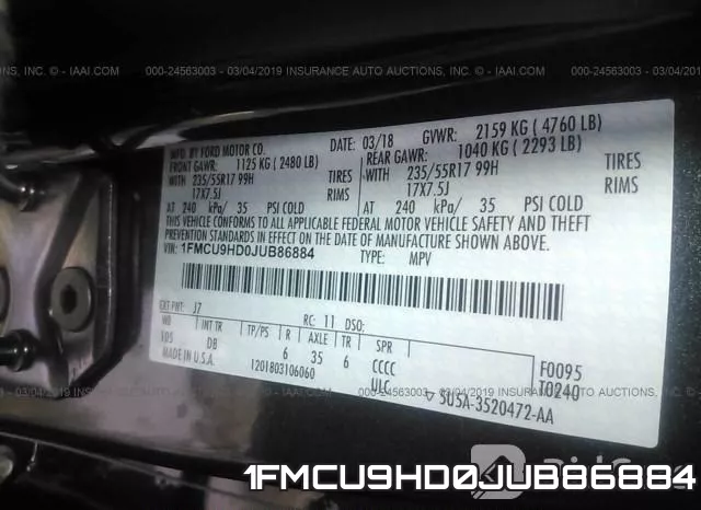 1FMCU9HD0JUB86884 фото 10