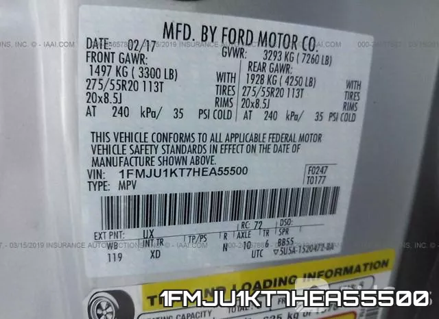 1FMJU1KT7HEA55500 фото 10
