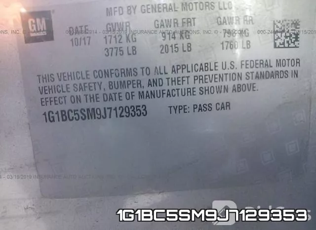 1G1BC5SM9J7129353 фото 10