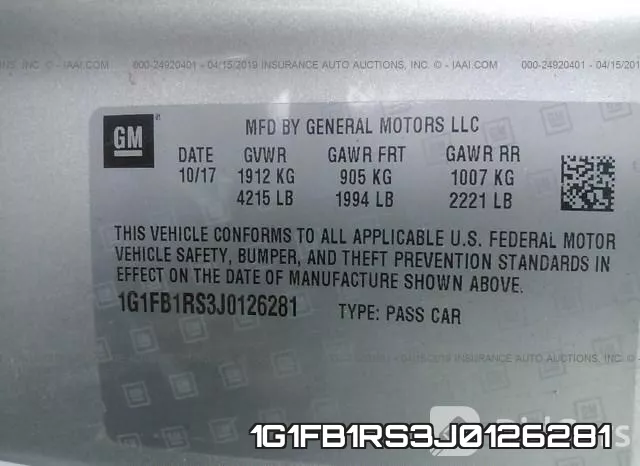 1G1FB1RS3J0126281 фото 10