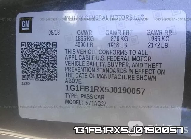 1G1FB1RX5J0190057 фото 9