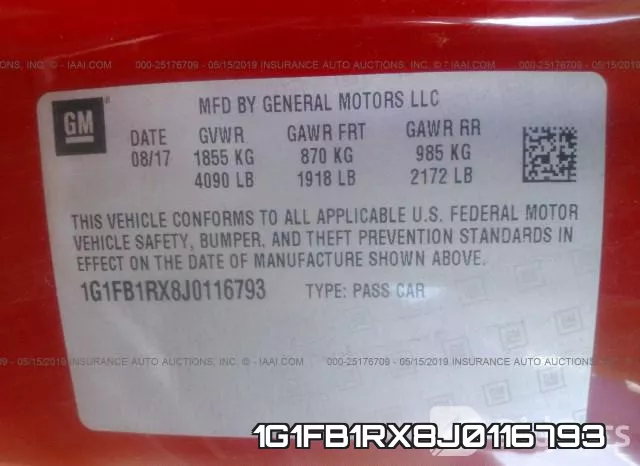 1G1FB1RX8J0116793 фото 10