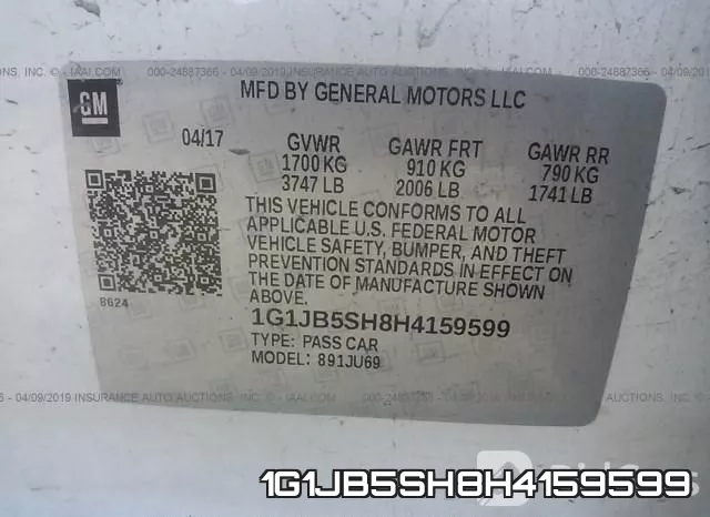 1G1JB5SH8H4159599 фото 10