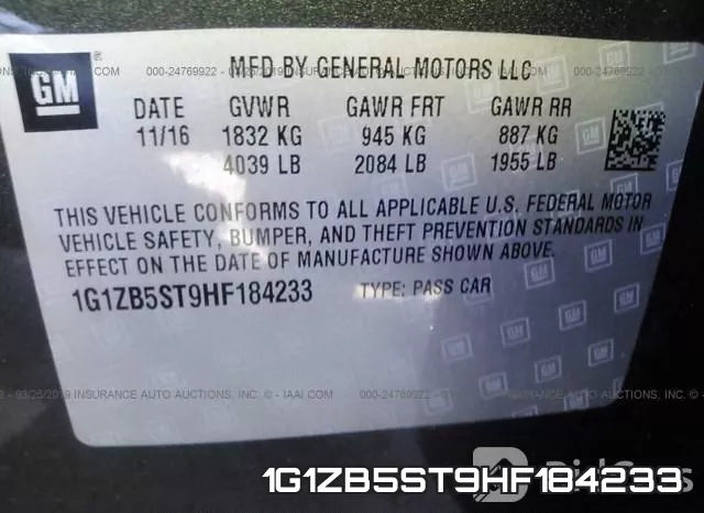1G1ZB5ST9HF184233 фото 10