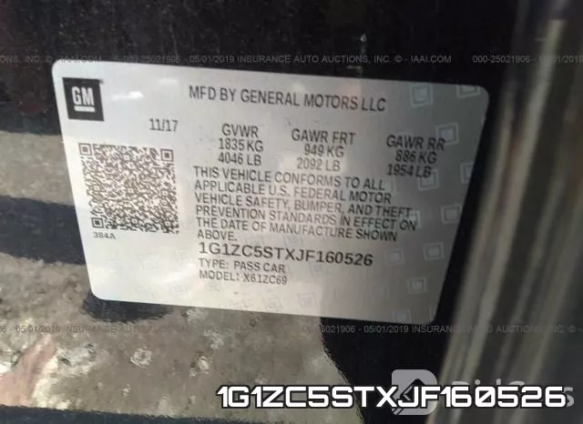 1G1ZC5STXJF160526 фото 10
