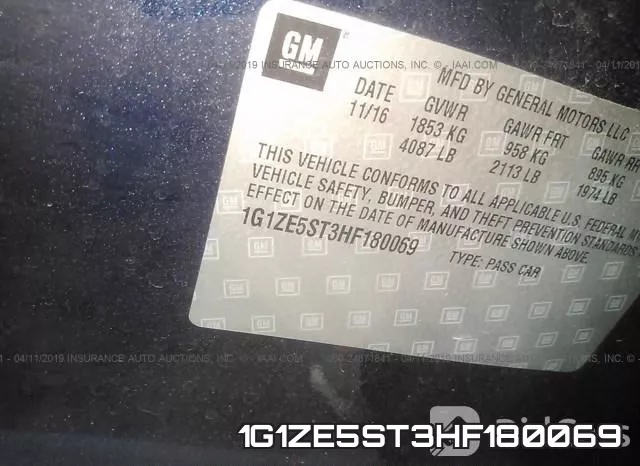 1G1ZE5ST3HF180069 фото 9