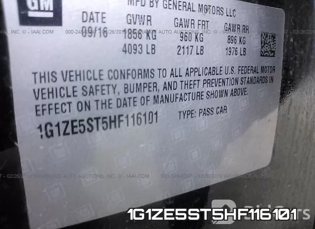1G1ZE5ST5HF116101 фото 10