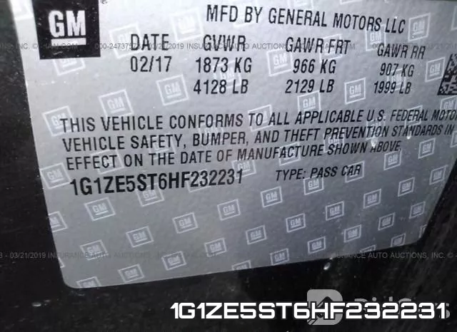 1G1ZE5ST6HF232231 фото 10