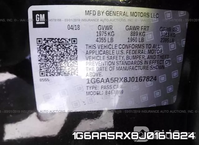 1G6AA5RX8J0167824 фото 10