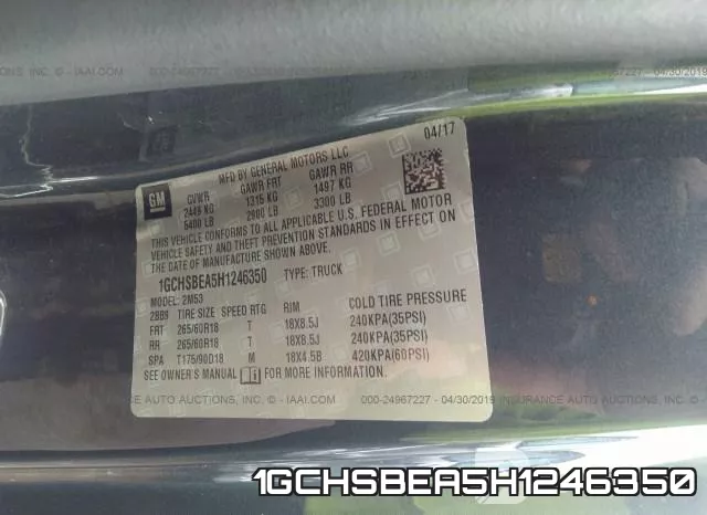 1GCHSBEA5H1246350 фото 10